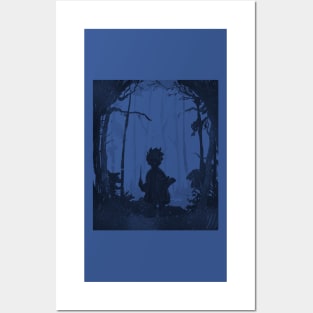 Forbidden Forest - Blue Woods Posters and Art